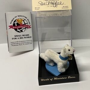World of Miniature Bears Plush Ferret #992-W with Certificate of Authenticity
